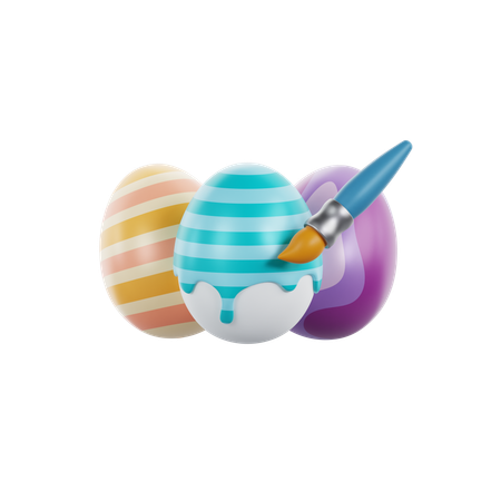 Pintura de huevos de pascua  3D Icon