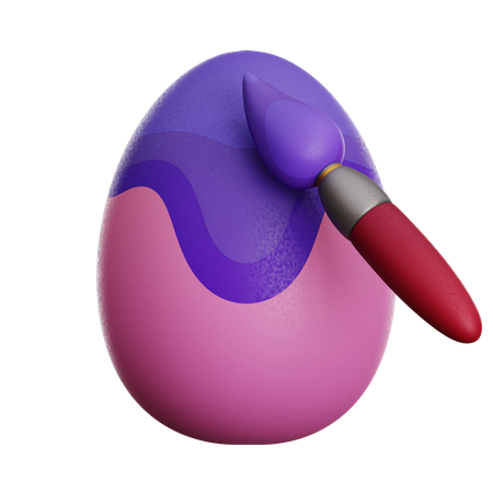 Pintar huevo  3D Icon