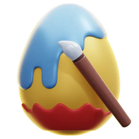 Pintar huevos de pascua  3D Icon