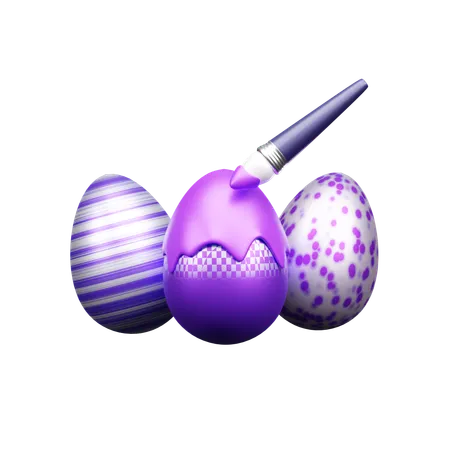 Pintar huevos  3D Icon