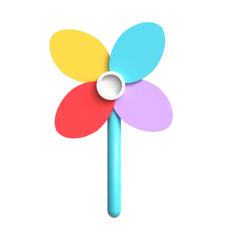 Pinwheel  3D Icon