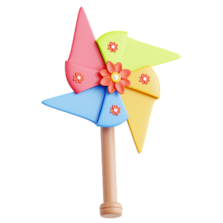 Pinwheel  3D Icon