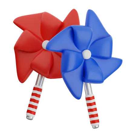 Pinwheel  3D Icon