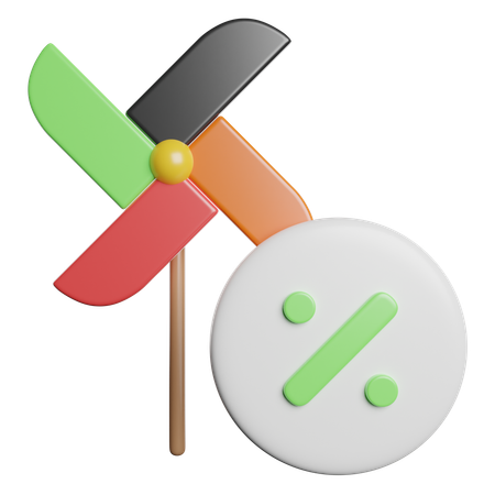 Pinwheel  3D Icon