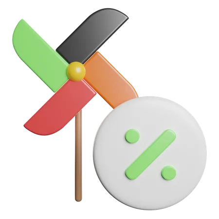 Pinwheel  3D Icon