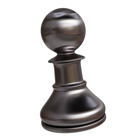 Pion d'échecs en métal  3D Icon