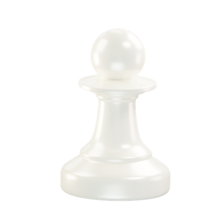 Pièce d'échecs pion blanc  3D Icon