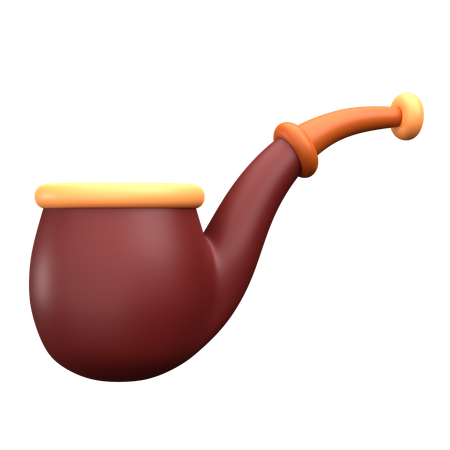 Pipa de humo  3D Icon