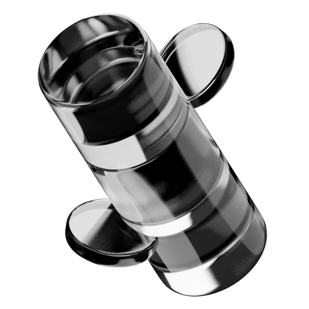 Pipe Abstract Glass Shape  3D Icon