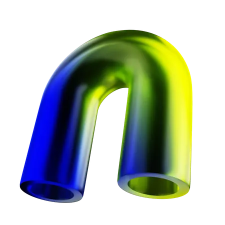 Pipe Abstract Shape  3D Icon