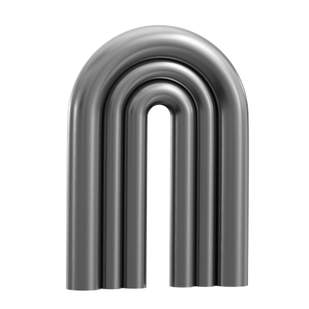 Pipe Abstract Shape  3D Icon