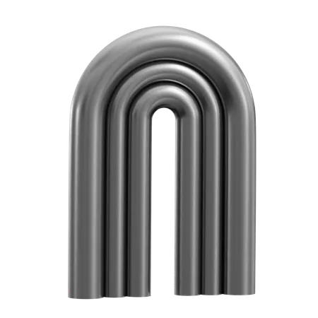 Pipe Abstract Shape  3D Icon