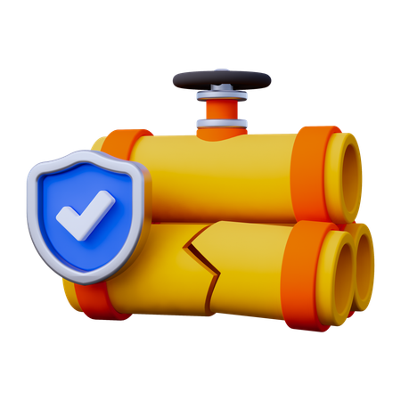 Pipe Leak Protection  3D Icon