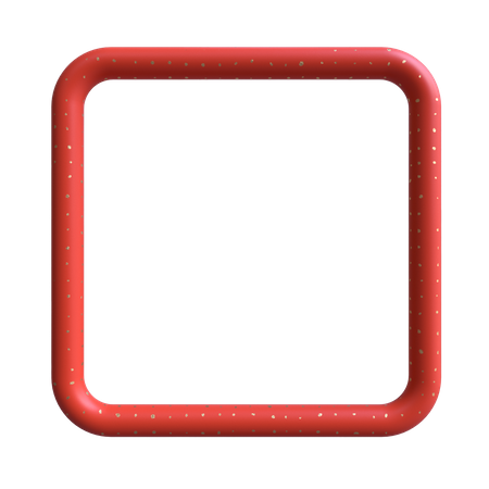 Pipe Rounded Square 3D Illustration