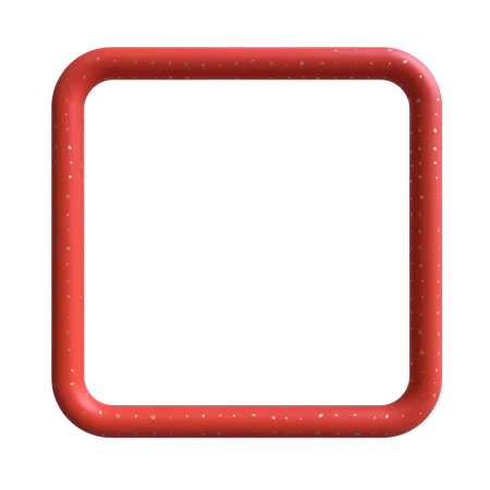 Pipe Rounded Square  3D Illustration