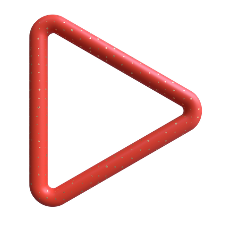 Pipe Rounded Triangle  3D Illustration