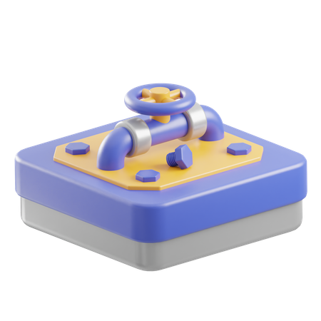 Pipe Valve  3D Icon