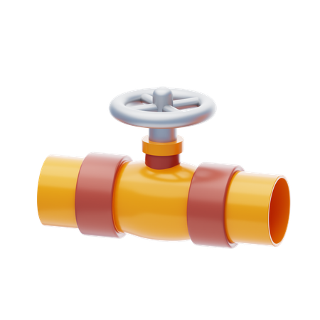 Pipe Valve  3D Icon