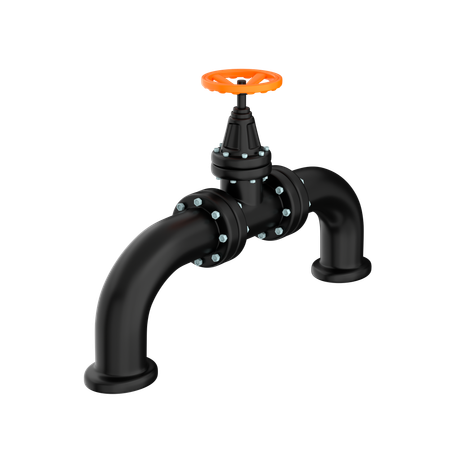 Pipe Valve  3D Icon
