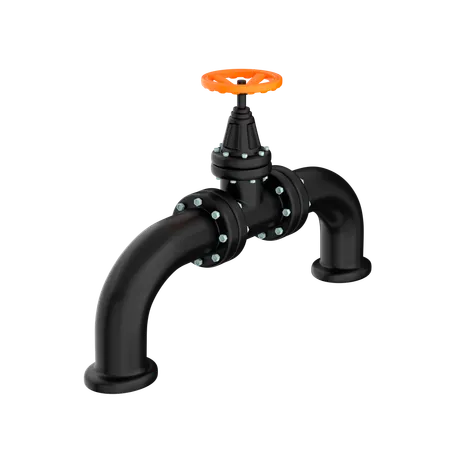 Pipe Valve  3D Icon