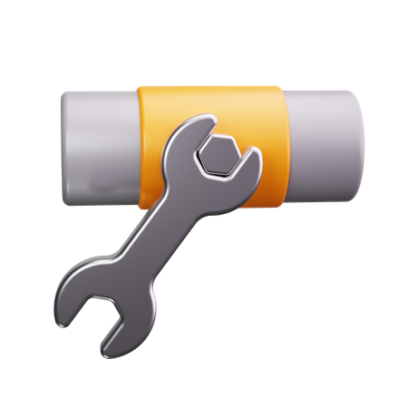 Pipe Wrench  3D Icon