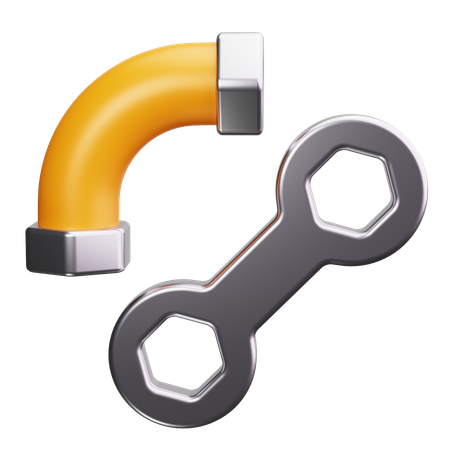 Pipe Wrench  3D Icon