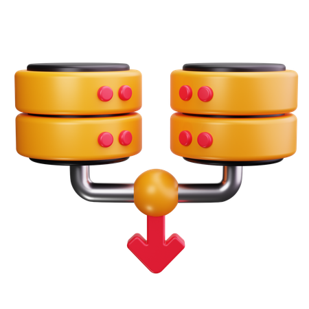 Pipeline de données  3D Icon