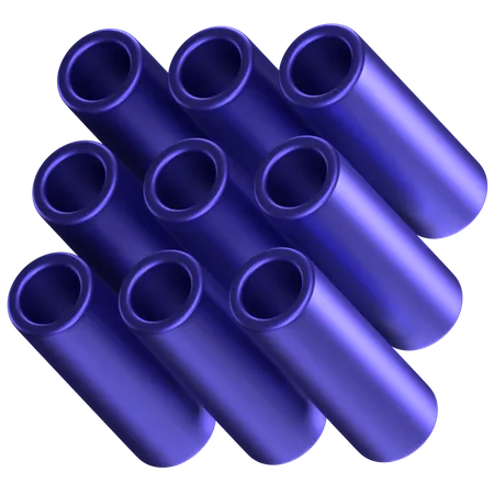 Pipes Abstract Shape  3D Icon