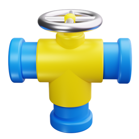 Pipes and Valves  3D Icon