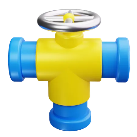 Pipes and Valves  3D Icon