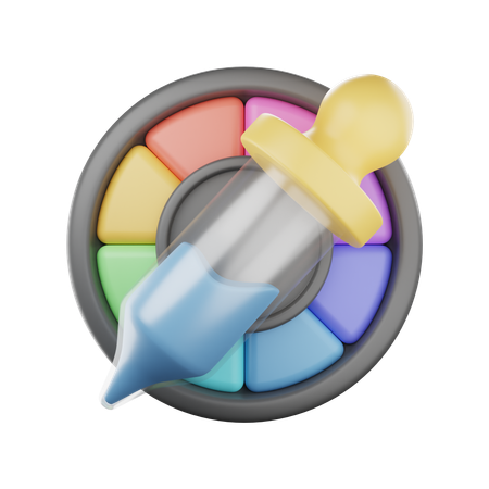 Pipette à couleurs  3D Icon