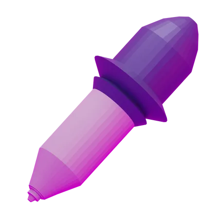 Pipette grundlegende Geometrie  3D Icon