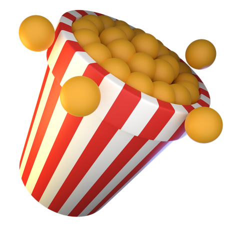 Pipoca  3D Icon