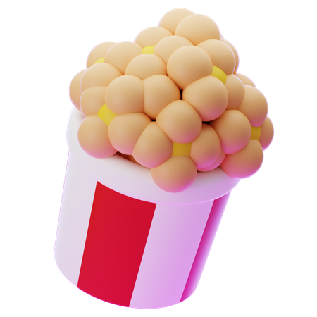 Pipoca  3D Icon