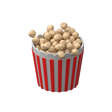 Pipoca  3D Icon