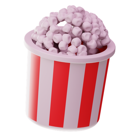 Pipoca  3D Icon