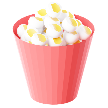 Pipoca  3D Icon