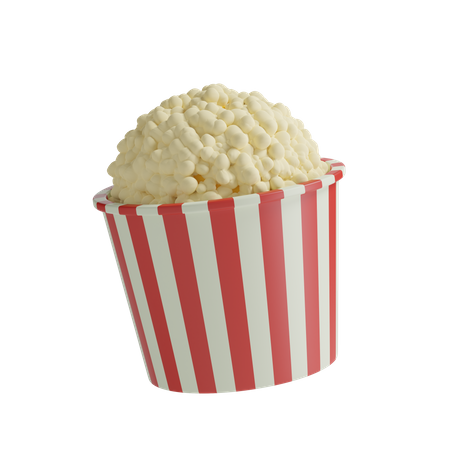 Pipoca  3D Icon