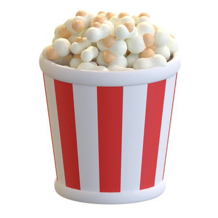 Pipoca  3D Icon