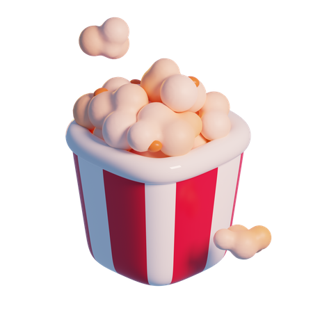 Pipoca  3D Icon