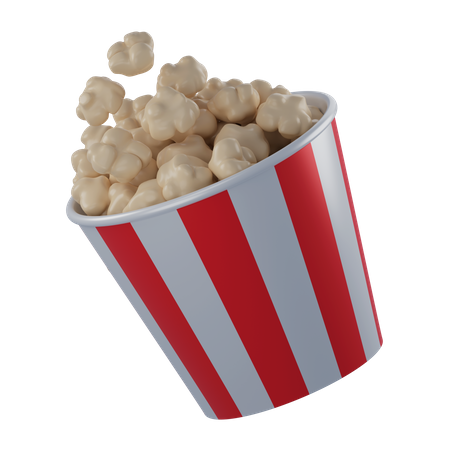 Pipoca  3D Icon