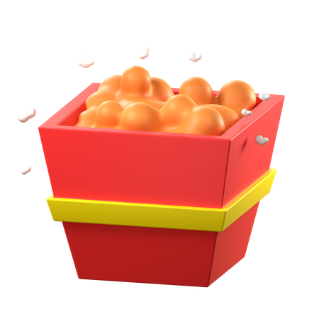 Pipoca  3D Icon