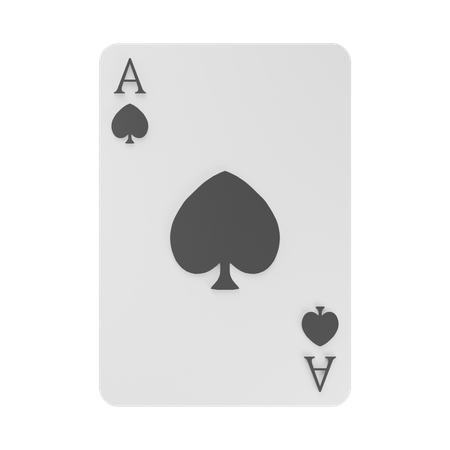 Carte à pique  3D Icon