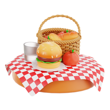 Pique-nique  3D Icon