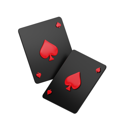 Carte de poker pique  3D Icon