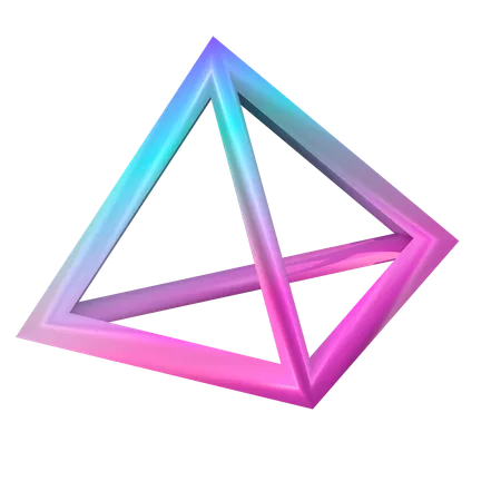 Piramid Abstract Shapes  3D Icon