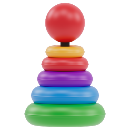 Pirâmide de brinquedo  3D Icon