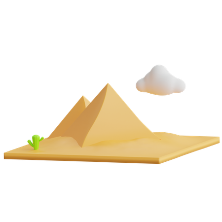 Pirámide de giza  3D Icon