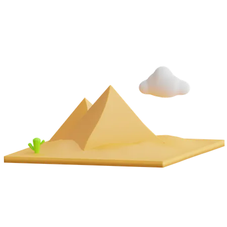 Pirámide de giza  3D Icon