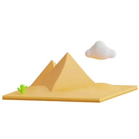 Pirâmide de gizé  3D Icon